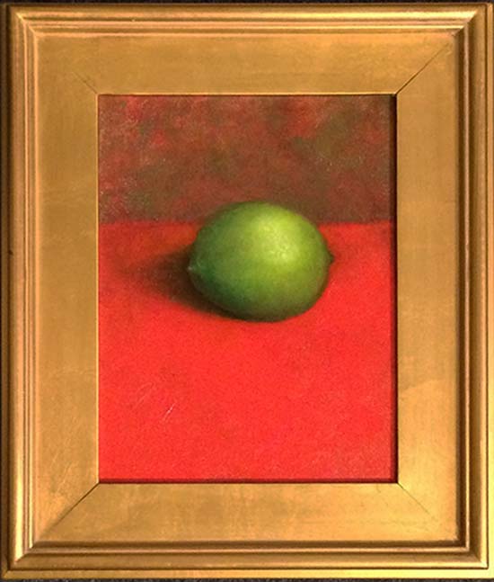 Green Lime on Red